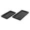 Black Marble Minimalistic Slim Textured Trays, 2ct.